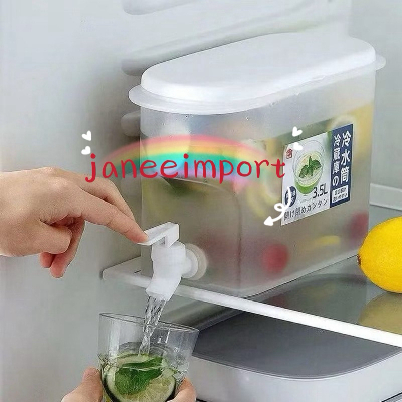 3.5L Suqueira  Plastica com tampa para Geladeira Com torneira capacidade 3.5L para agua saborizada
