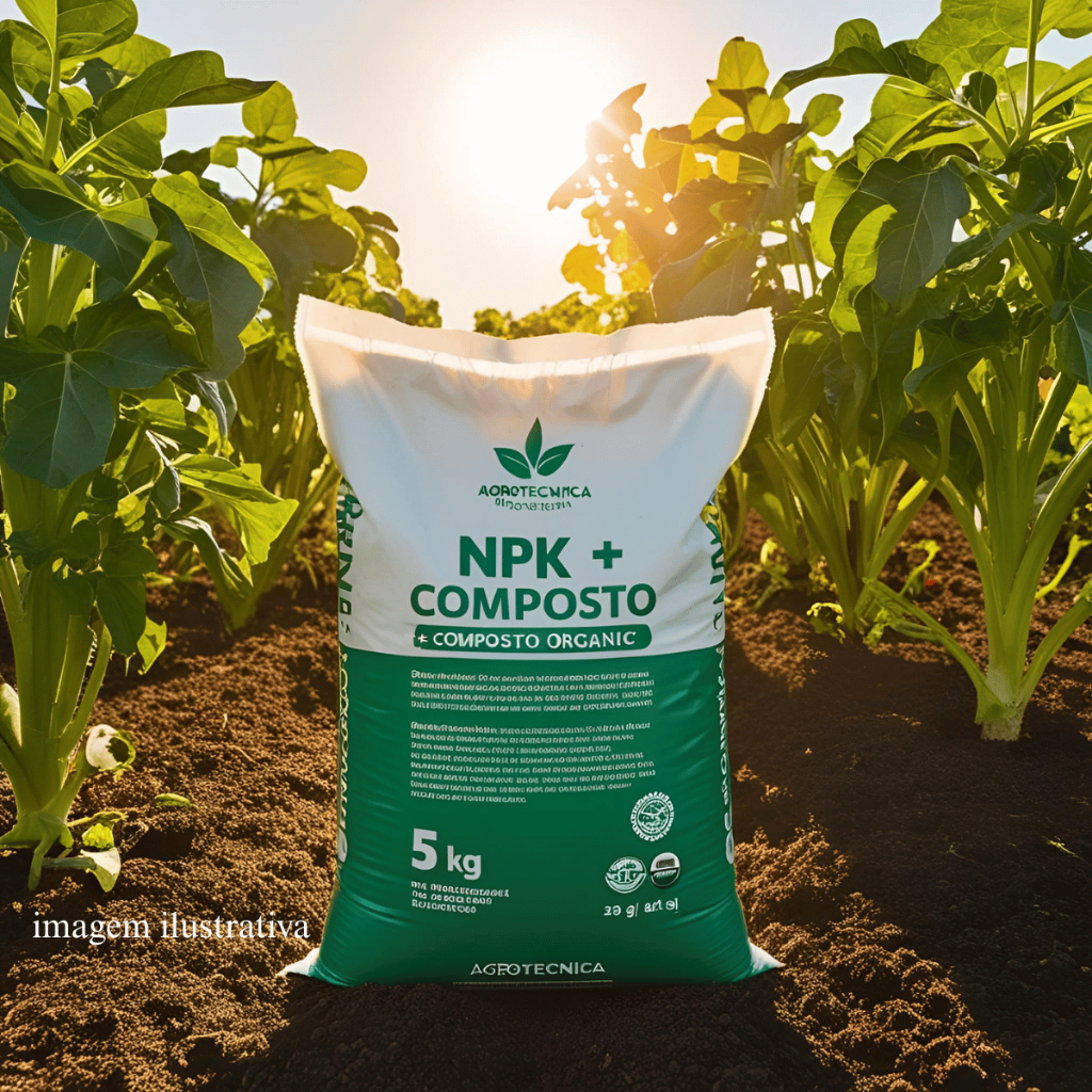 Adubo Composto Orgânico  NPK com 1 e 3kg |  para Plantas, Flores, Horta e Frutíferas