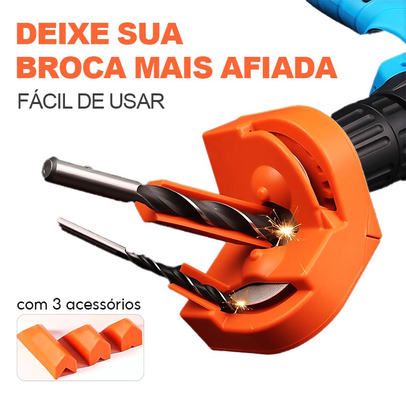 Afilador de Brocas Elétrico,Ferramenta De Moagem Multiuso Para Todos Os Bits Guia Ajustável