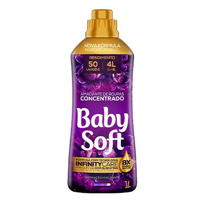 Amaciante Concentrado Baby Soft Inspiração Fascinante 1L - Rende 50 lavagens