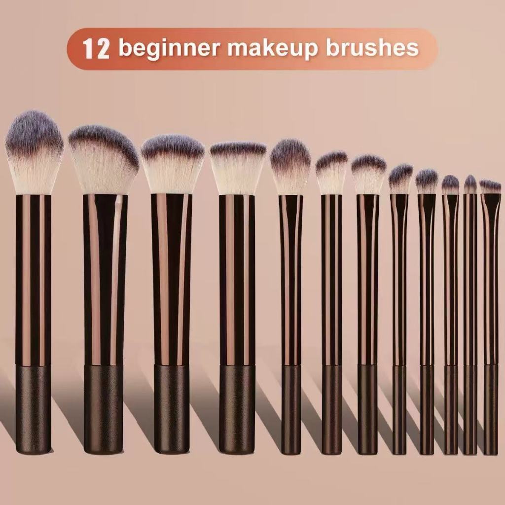 ANA 1108 KIT 12 Pçs Set Conjunto De Pincéis De Maquiagem Profissional