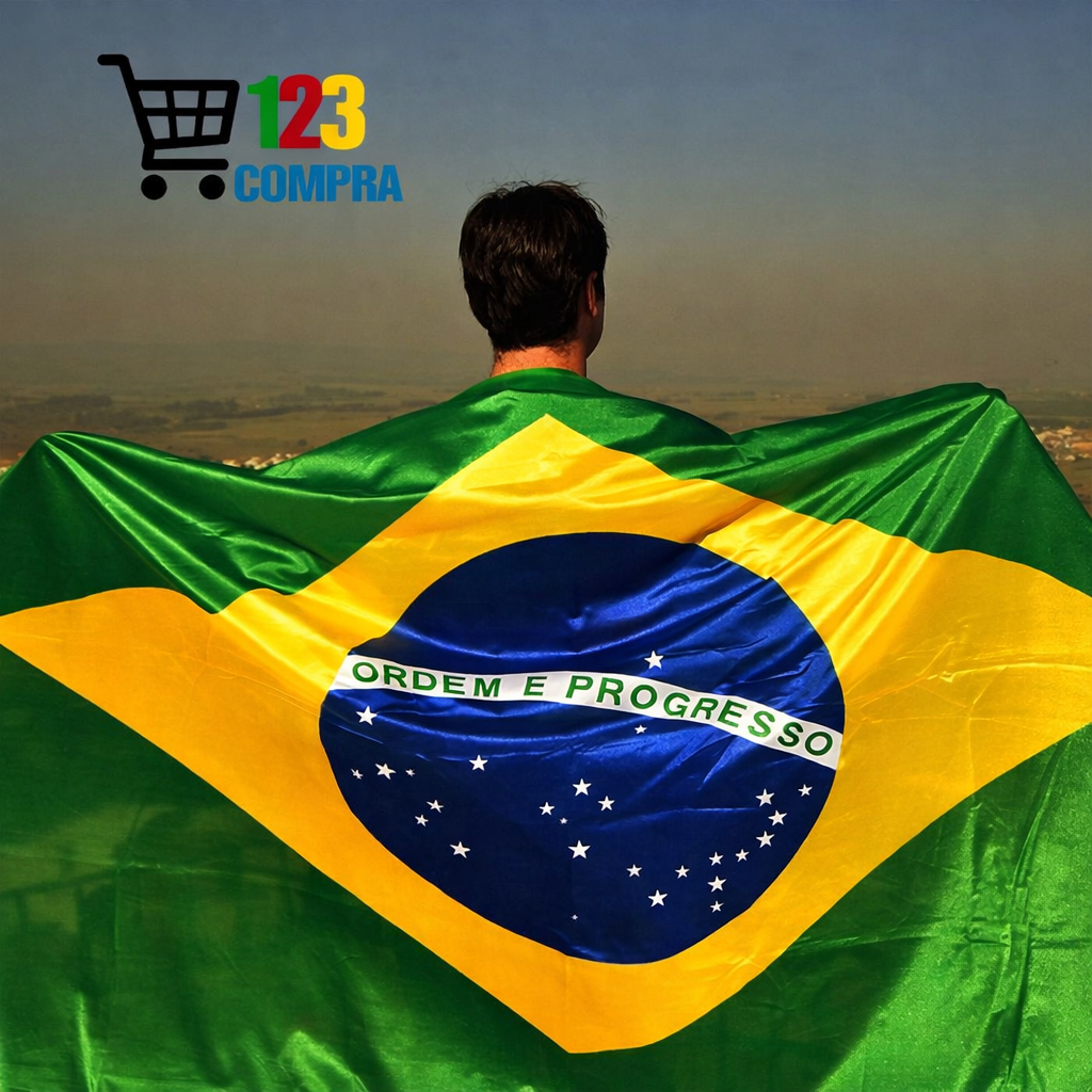 Bandeira Do Brasil Grande (1.9M X 2.6M ) (1,2mx1,8m ) (1,5m X 90cm) - Copa do Mundo