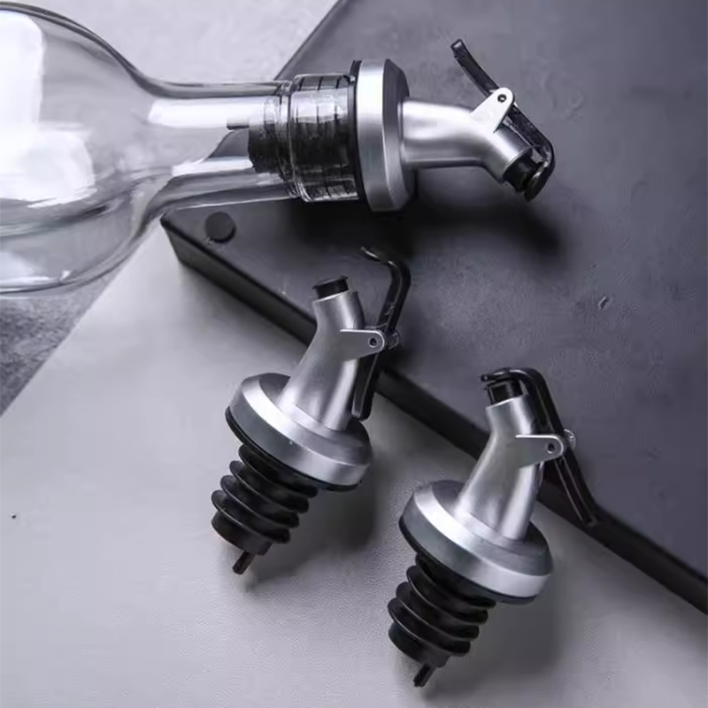 Bico dosador para óleo, tampas com abertura automática, funil para garrafas