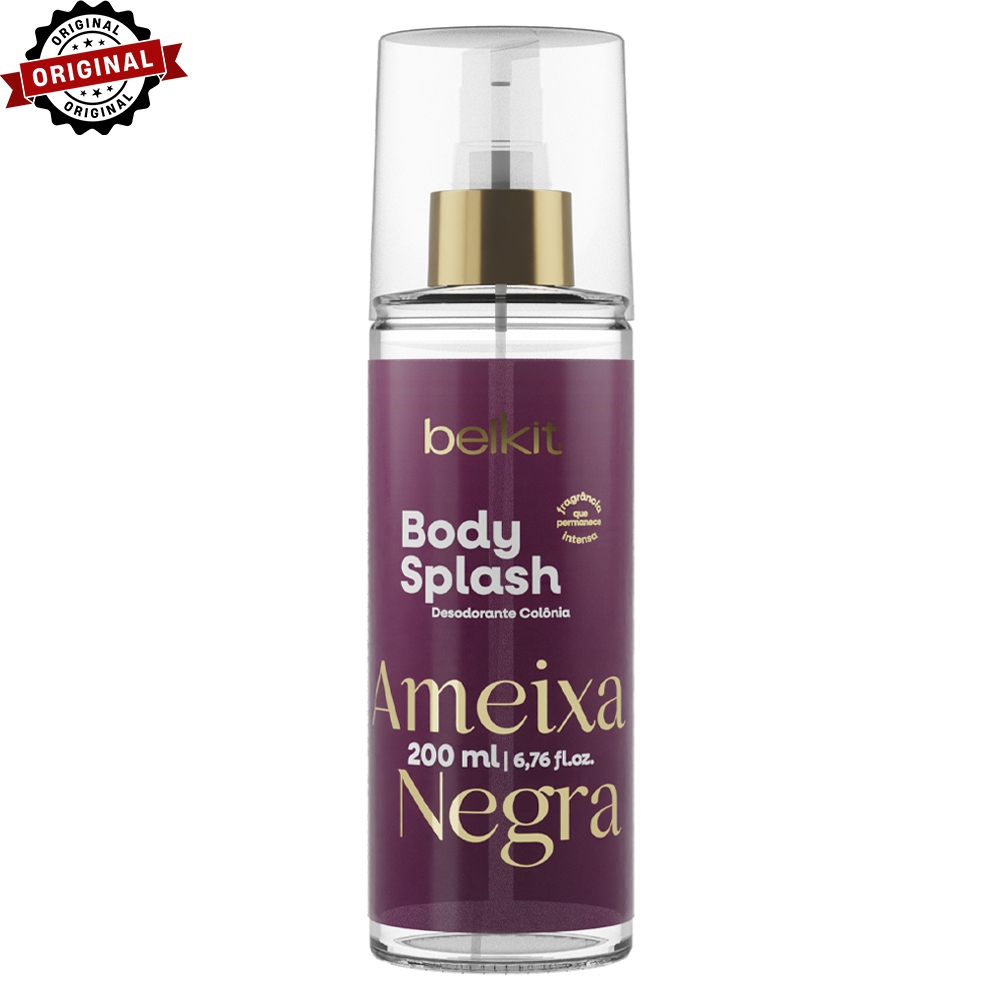 Body Splash Ameixa Negra 200ml BELKIT | Alta Projeção | Alta fixação | Perfumaria Fina