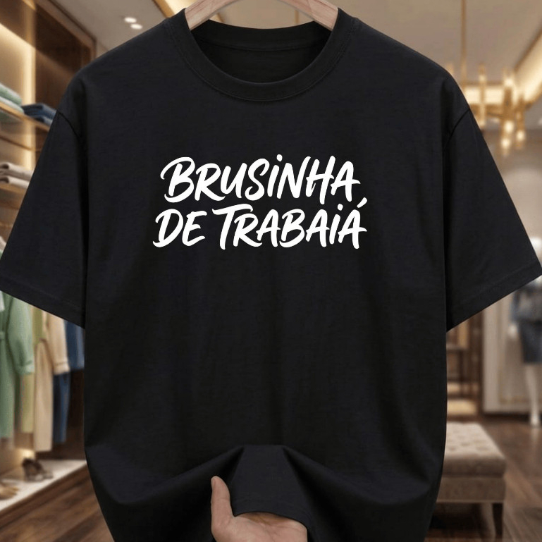 Camiseta Camisa Feminina Unissex Masculina Algodão Linda Divertida De Trabalhar Meme Envio Imediato