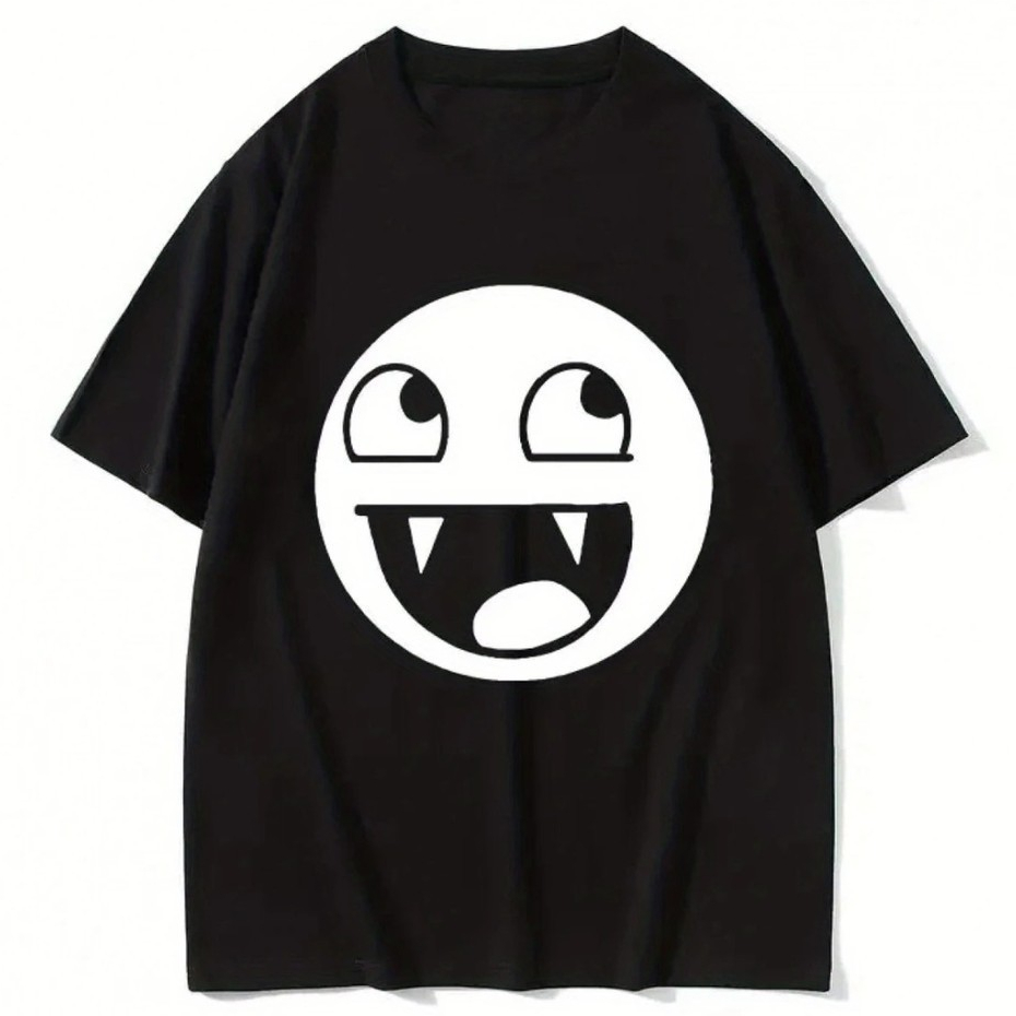 Camiseta Camisa Feminino Masculino Unissex Algodão Emoji Vampiro Meme Algodão Envio Imediato