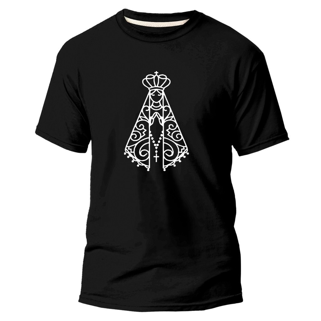 Camiseta Camisa Feminino Masculino Unissex Nossa Senhora Fé Algodão Promoção Envio Imediato