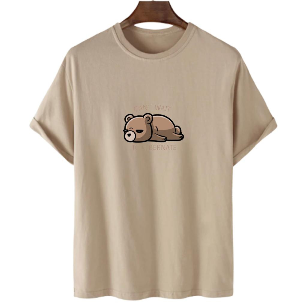 Camiseta Camisa Masculina Feminino Unissex T-Shirt Urso Hibernando Promoção Algodão Envio Imediato