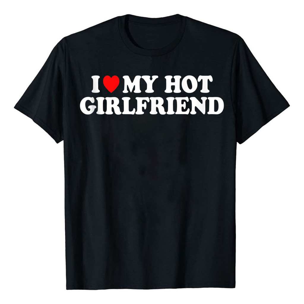 Camiseta Camisa Masculina Unissex Algodão I Love My Hot Girlfriend Namorada Promoção Envio Imediato