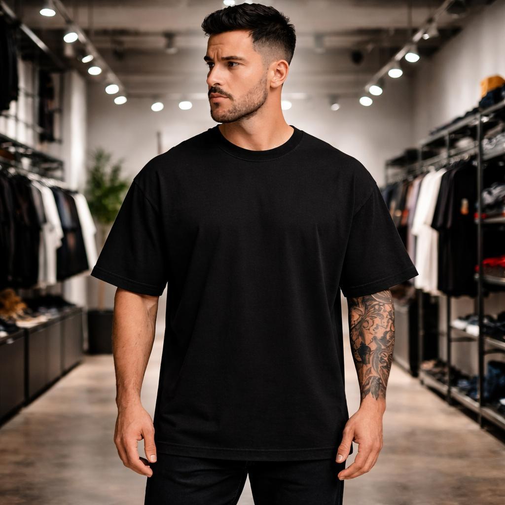 Camiseta Oversized Masculina Streetwear 100% Algodão Premium Várias Cores Confortável P ao GG Lisa