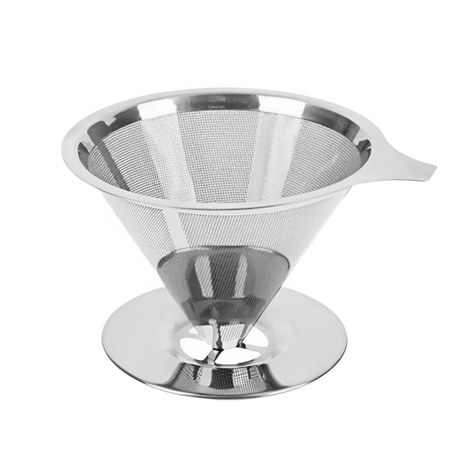 Coador Filtro De Café Inox 103 Reutilizável Grande Sem Uso De Papel