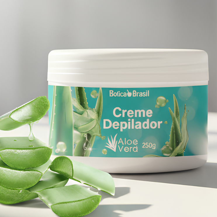 Creme Depilatório Aloe Vera - Depilação Botica Brasil Lucy's