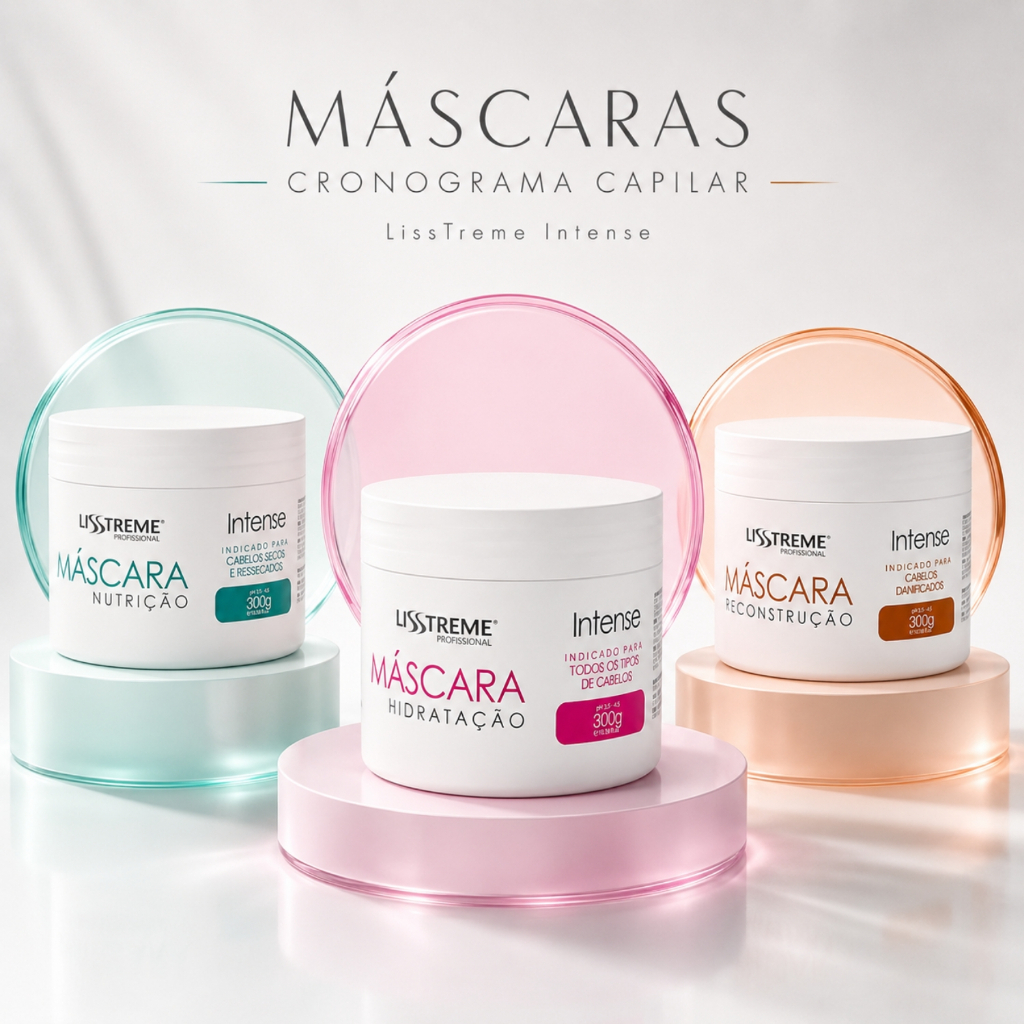 Cronograma Capilar LissTreme 3 Máscaras 300g Alta Performance