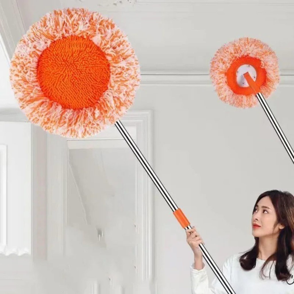Esfregão Mop Esfregão Giratório Automático Para Limpeza De Piso Escova De Limpeza De Poeira