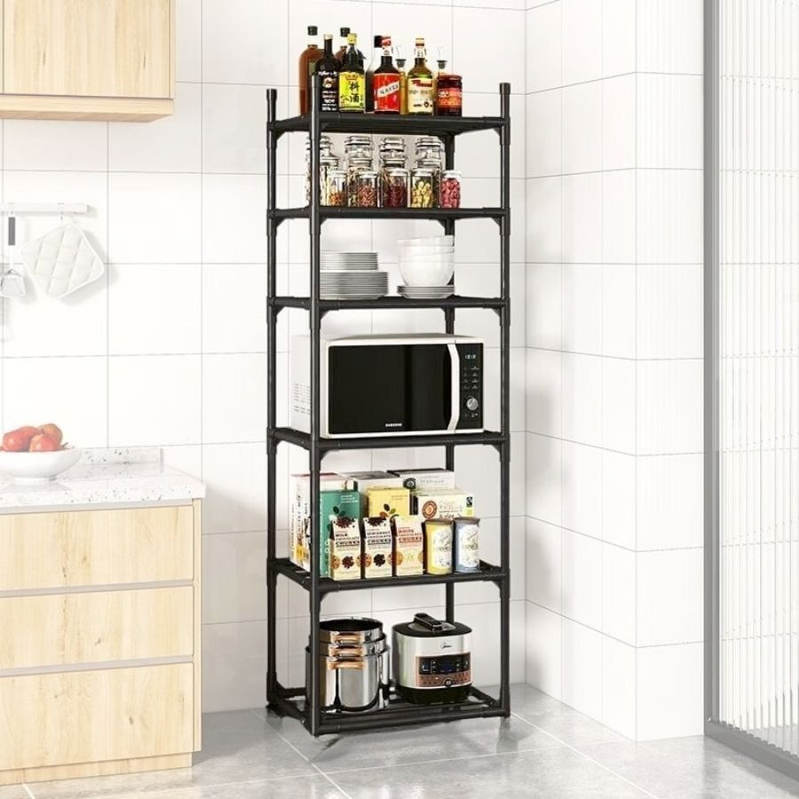 Estante 6 Ou 5 ANDARES Prateleiras Cozinha de Aço Multiuso Panelas Casa Sala Quarto Organizador