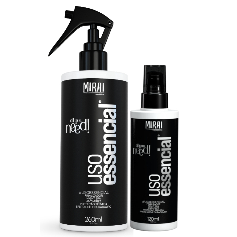 Finalizador Último Toque 260ml Mirai Leave-In Protetor Térmico Capilar Em Spray Reconstrutor