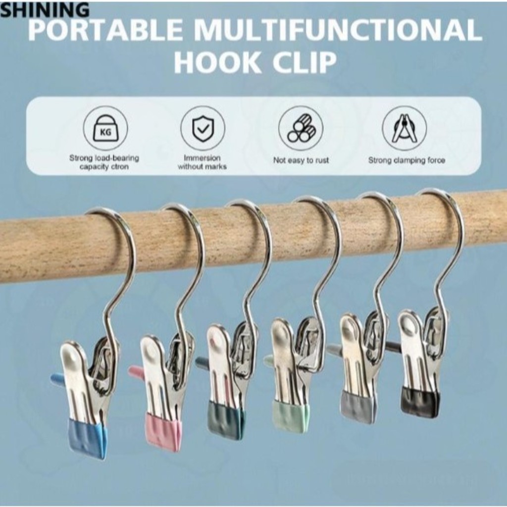GUIANA Mini Cabide Gancho para Roupa Ganchos de Calça Jeans Aço Inoxidável