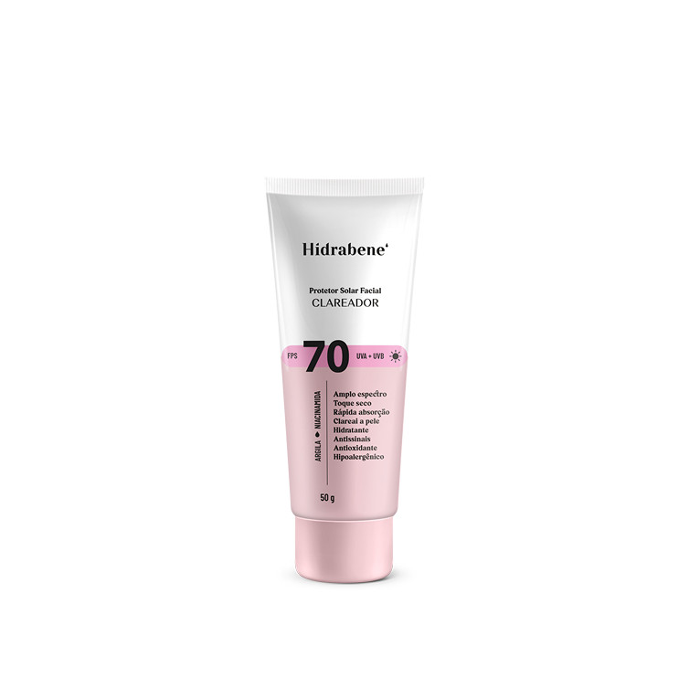 Hidrabene Protetor Solar Clareador Facial 70 FPS