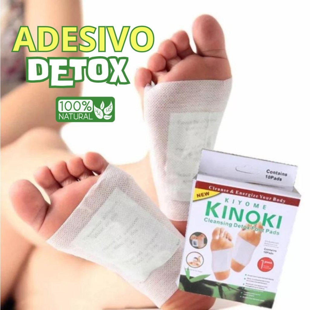 Kit 10 a 50 Detox Foot Patches Eliminator Impurities and Toxins - Original