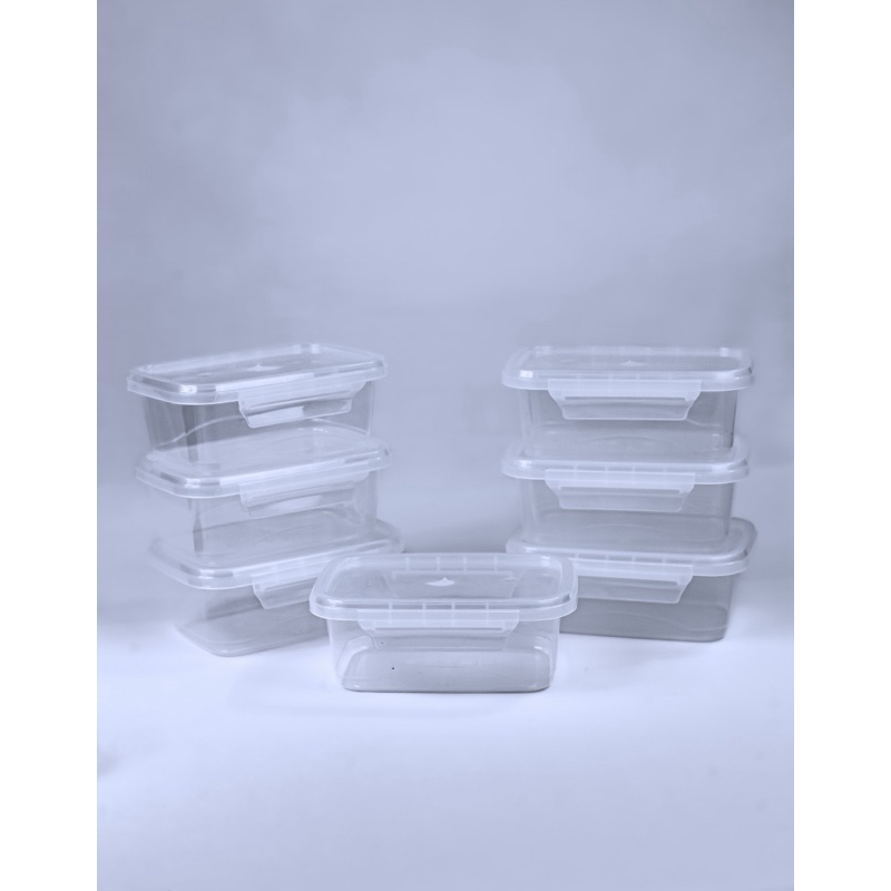 Kit 10 Marmita Potes 800ml com Travas Laterais BPA FREE - Alimentos organizadores de congelador