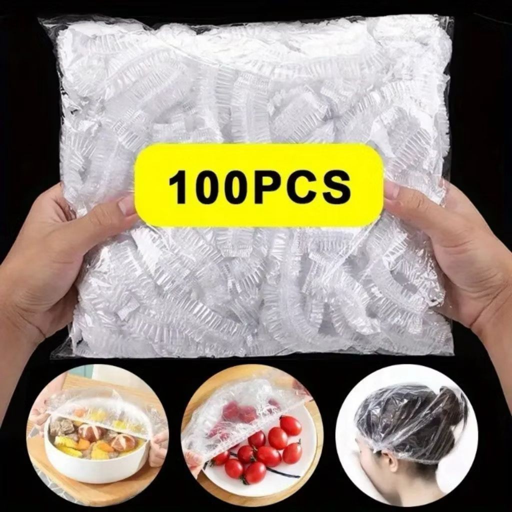 KIT 100/200/300 Tampa De Plástico Descartável Para Alimento Multiuso