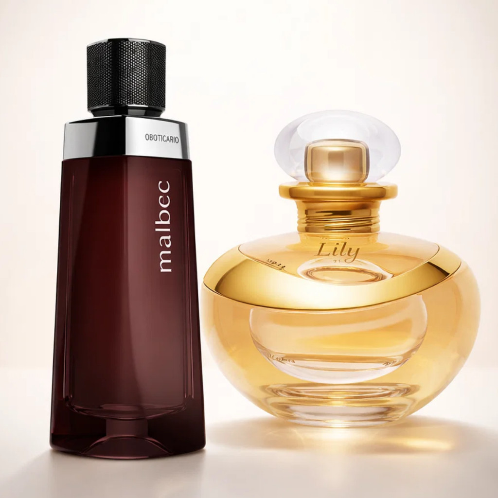 Kit 2 Perfumes Masculino e Feminino Luxo Presente Casal Premium Elegante Pronta Entrega Brasil