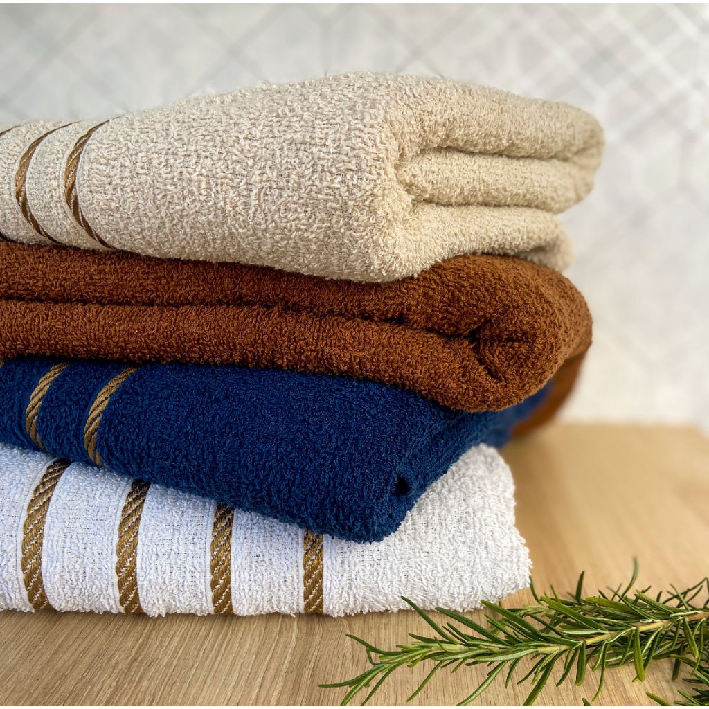 Kit 4 Toalhas Grande Macia 100% Algodão Sortida Premium Luxo Toalha de Rosto