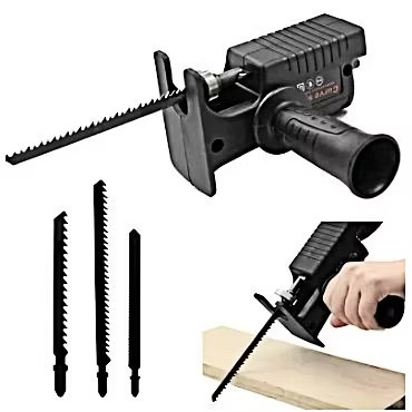 Kit Adaptador Serra Tico-Tico para Furadeira - Conversor para Corte de Madeira
