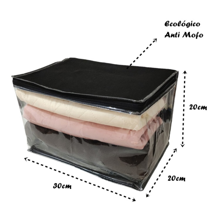 Kit Com 10 Sacos Organizadores Multiuso Ecológico Anti Mofo Para Lençóis/Enxovais/Guarda Roupas