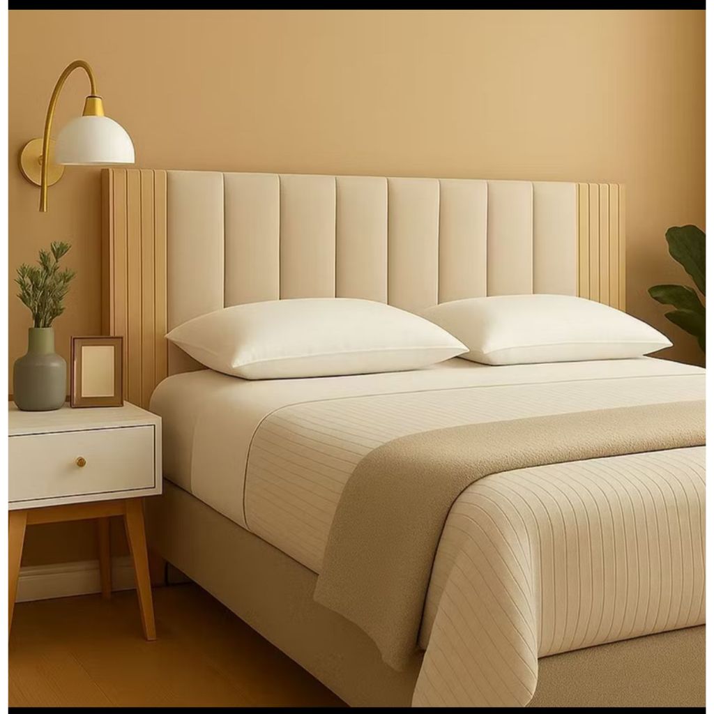 kit Completo Cabeceira + Painel Ripado MDF Para Cama Casal,Solteiro - ENVIO FULL