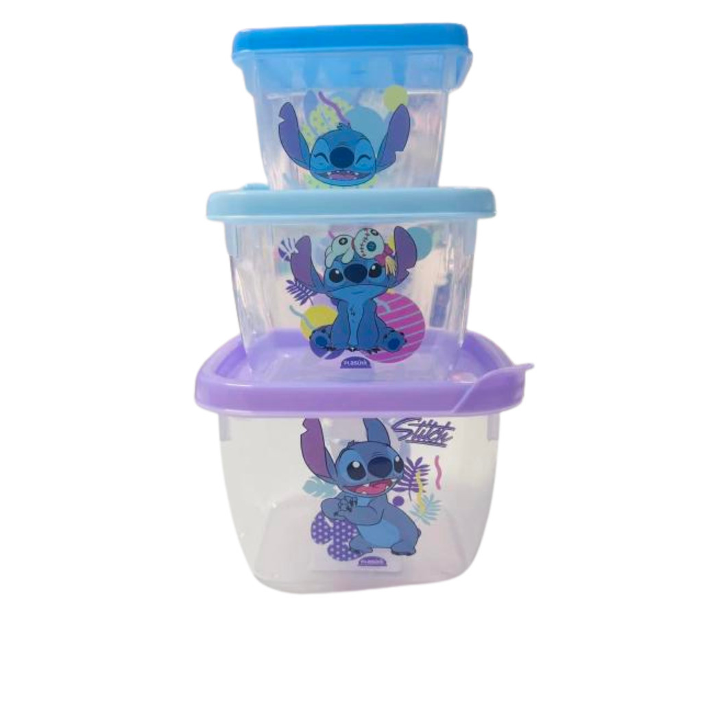Kit Conjunto de Potes Conect Stitch 3 unidades
