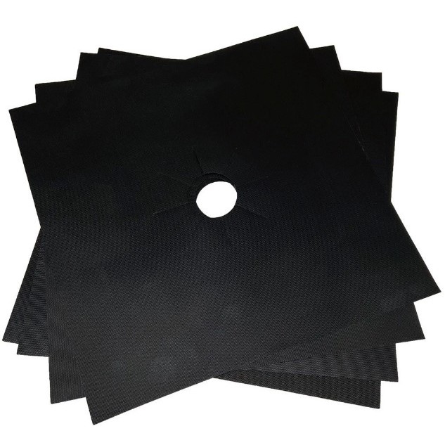 Kit Protetores Para Fogão 4/6/8 Anti Aderente Reutilizável Laváveis Para Uso Na Cozinha Com Proteção