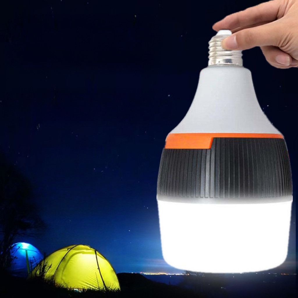 Lâmpada De Emergência Led Recarregável Luz Potente 30w Dupla Função
