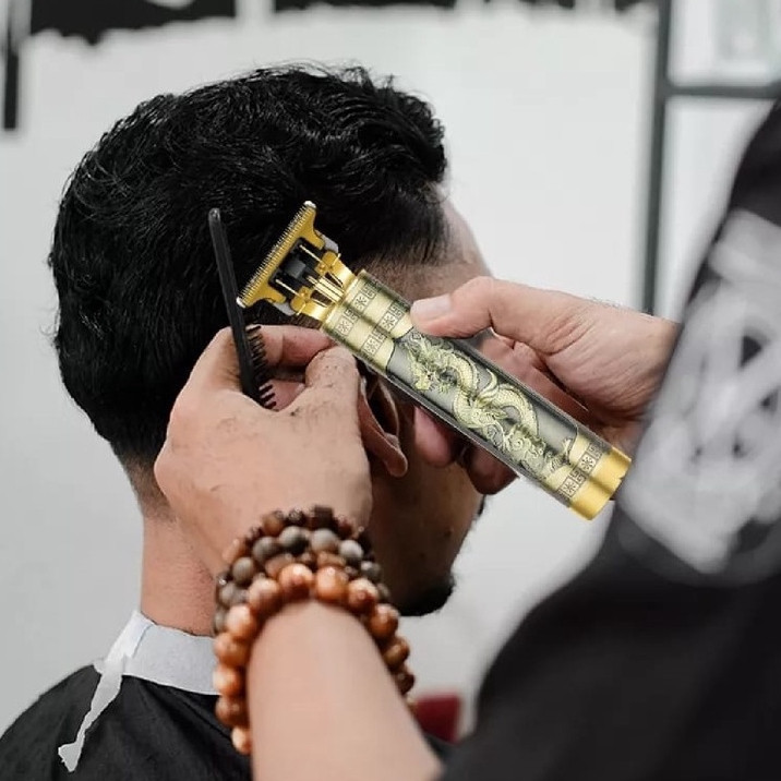 Máquina De Cortar Cabelo Para Barba Masculina Designer Elétrico Profissional Premium JEHNNY