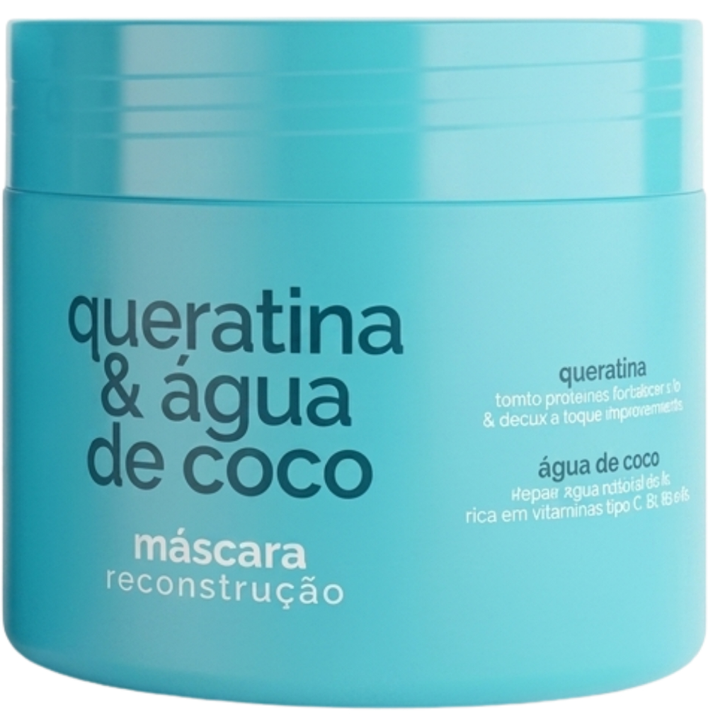 Mascara Recontrusção Capilar Intensa Queratina & Água de Coco Eae
