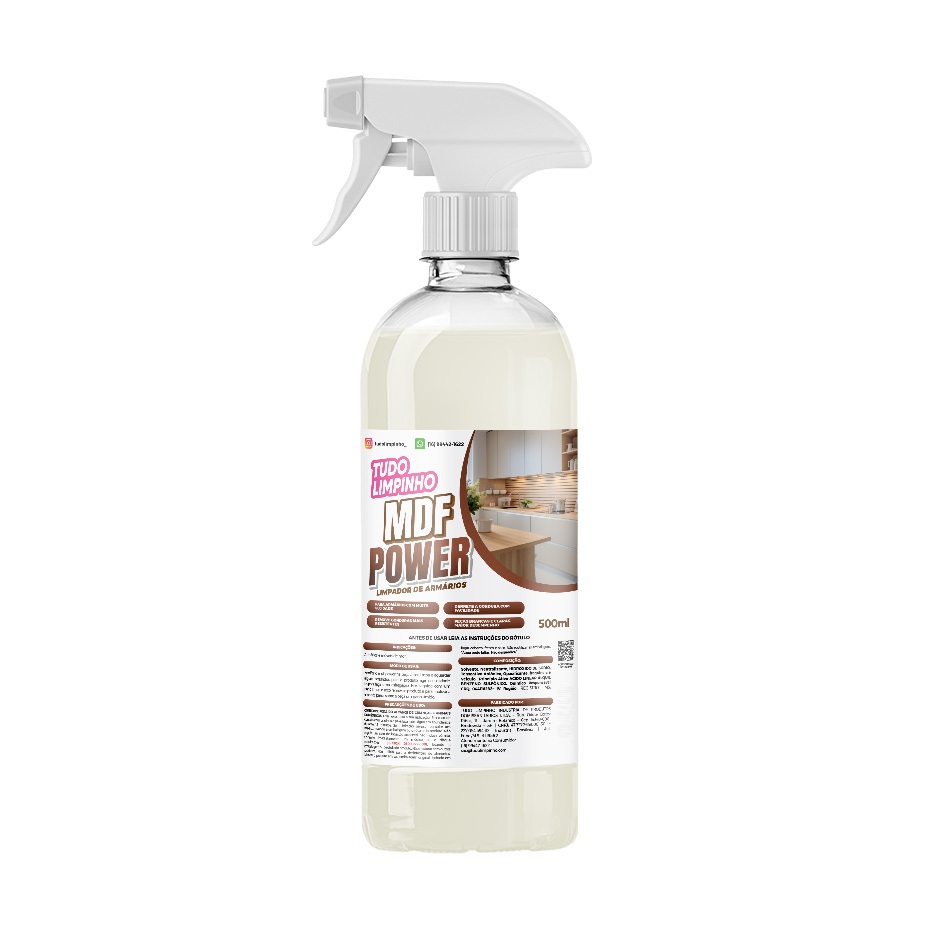 MDF POWER LIMPADOR DE ARMÁRIOS 500ML C/ VÁLVULA TUDO LIMPINHO