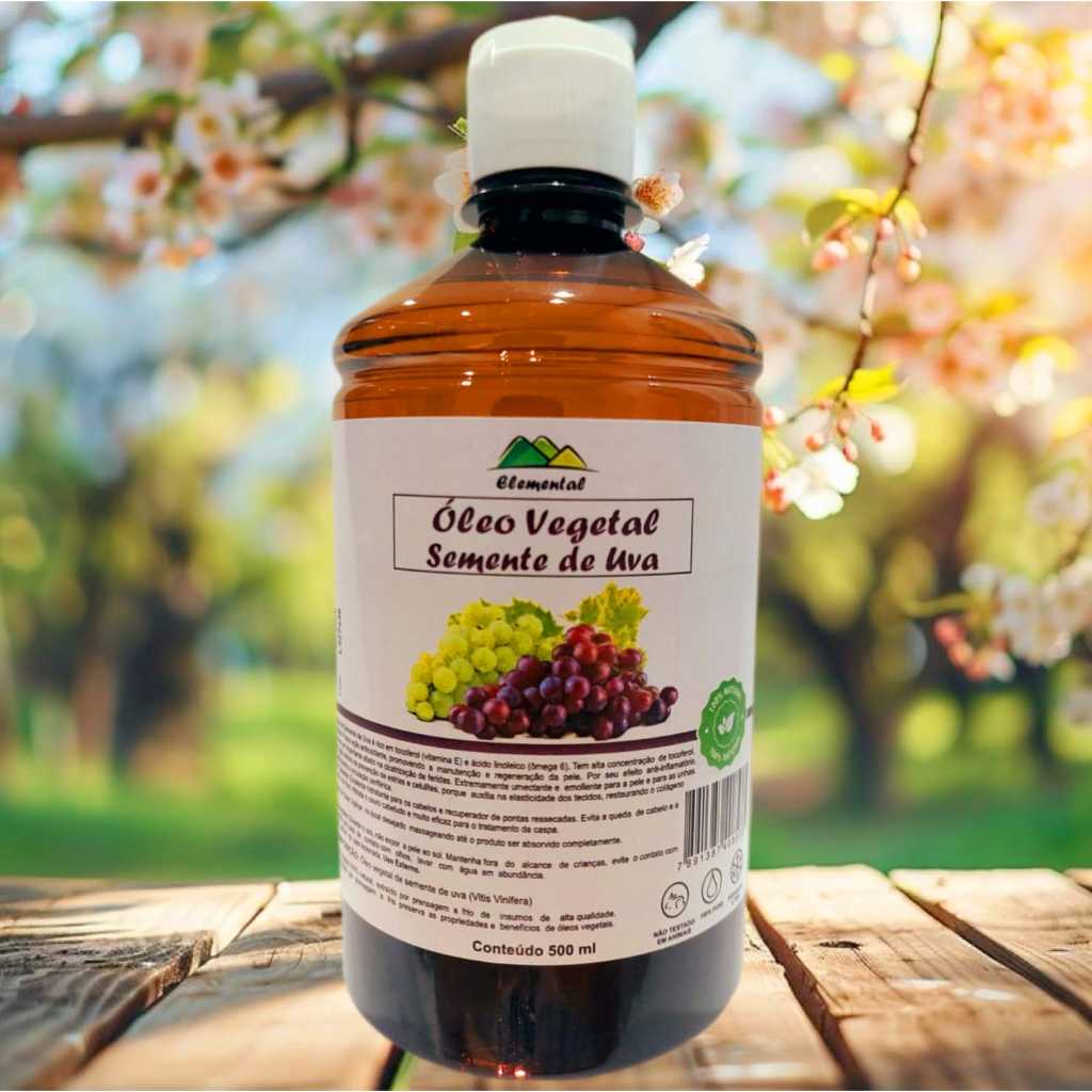 Óleo de Semente de Uva 500ml prensado a frio