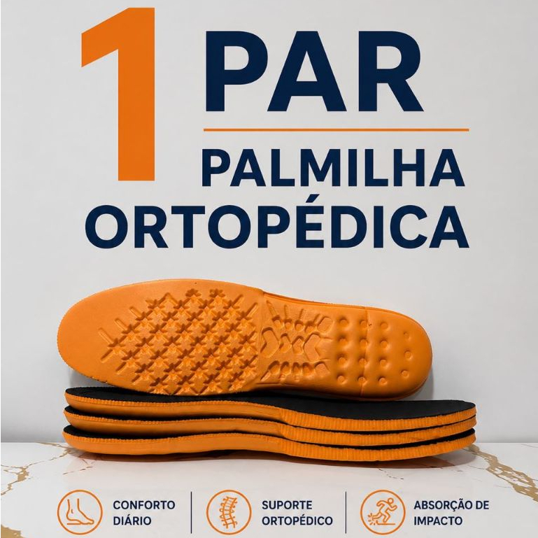 Palmilha Ortopédica Anatômica Em Gel Macia Confortável Para Botina Tênis Coturnos