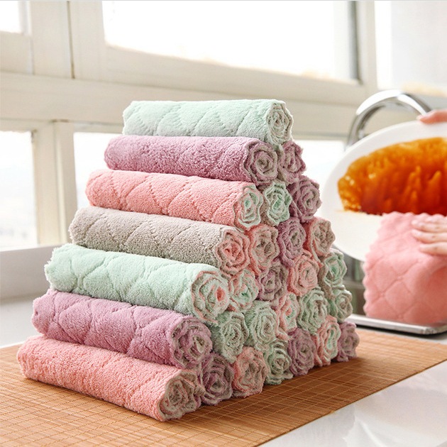 Pano Absorvente Anti Óleo Para Cozinha / Toalha De Limpeza / Toalha De Mesa