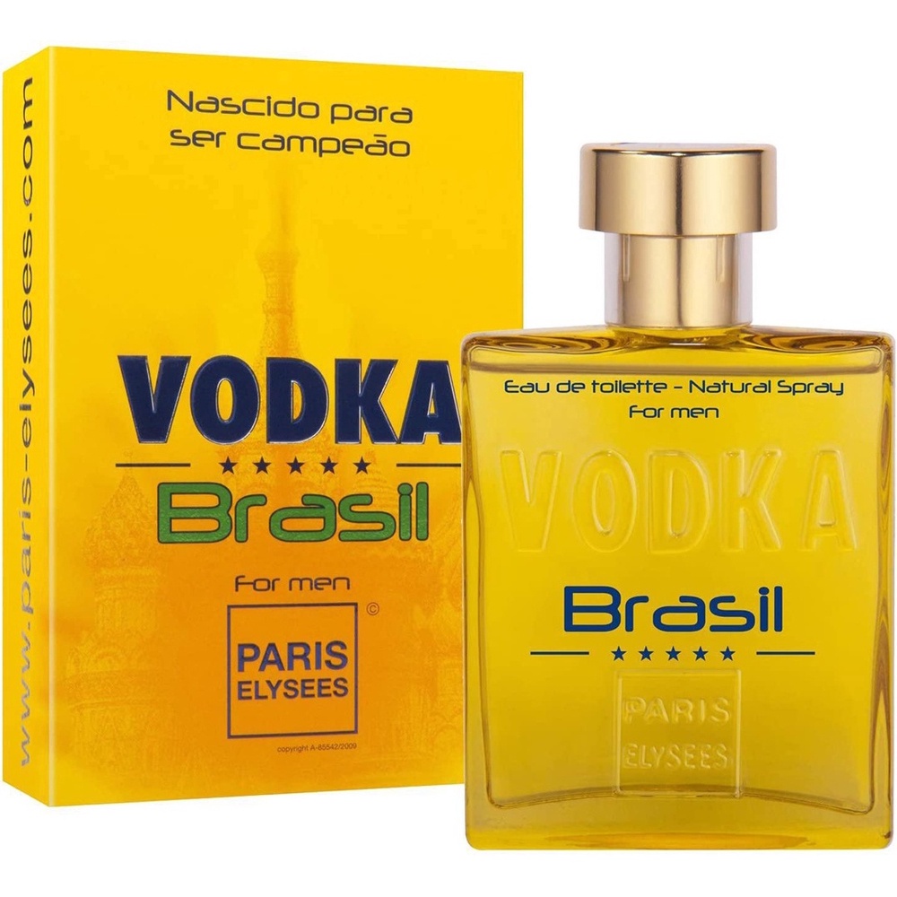 Perfume ORIGINAL Vodka Brasil amarelo 100ml - Paris Elysses