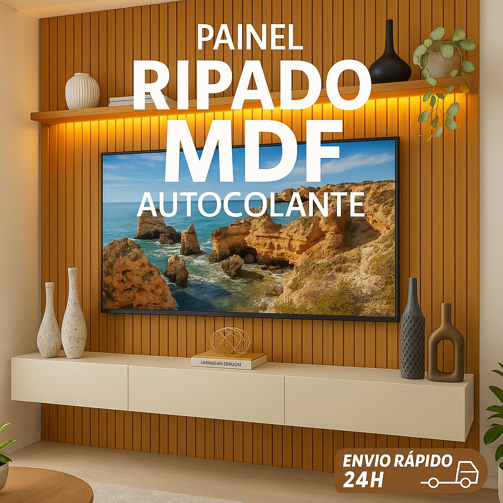 Placas Até 100 Painel de Parede em MDF Autocolante - Premiun Casa Decoração Lar