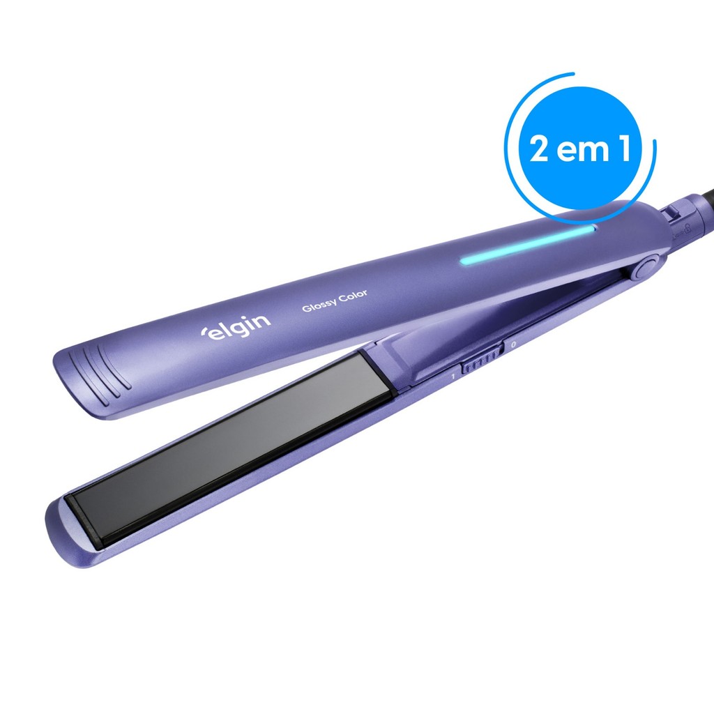 Prancha  Alisadora Chapinha Elgin Glossy Color Bivolt 230°C Tourmaline Íon