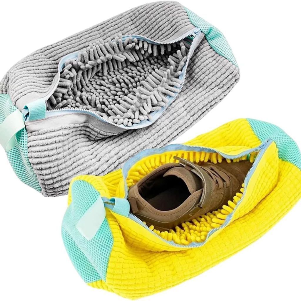 saco para limpeza de sapatos na máquina de lavar