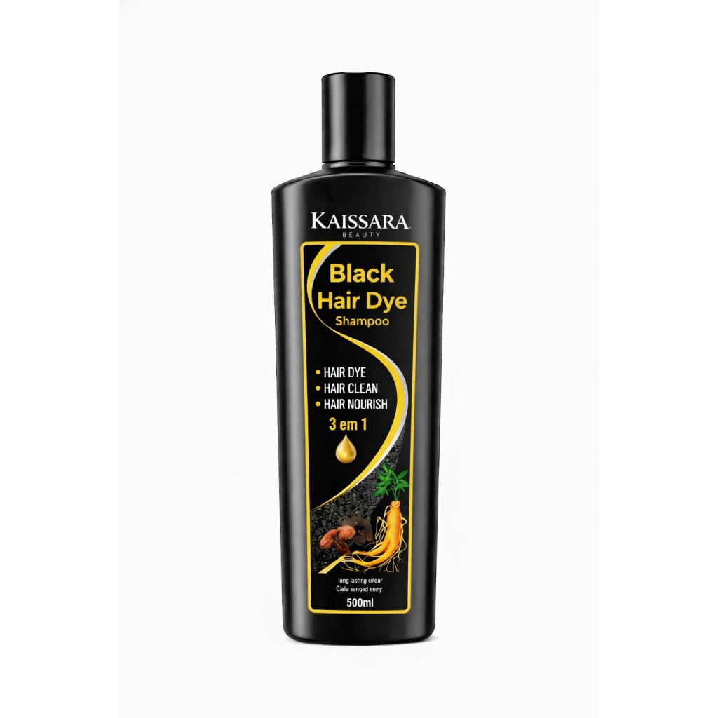Shampoo Tonalizante Preto Grande 500 Ml Kaissara - Tintura - Preta Para Cabelos