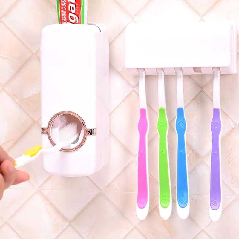 Suporte Para Escova Dispenser De Pasta De Dente Para Banheiro